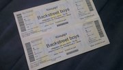 Продам 2 билета на концерт Backstreet boys